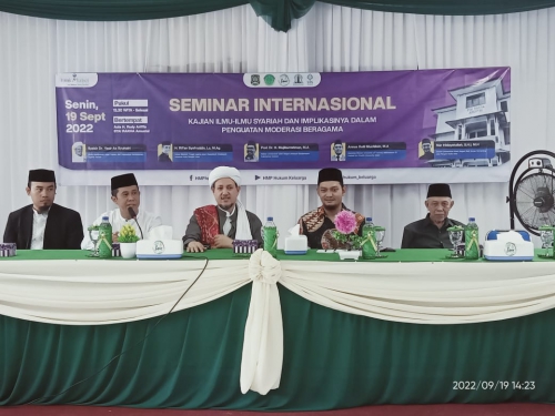 Seminar Internasional Prodi Hukum Keluarga Islam "Kajian Ilmu-Ilmu Syariah Dan Implikasinya Dalam Penguatan Moderasi Beragama"
